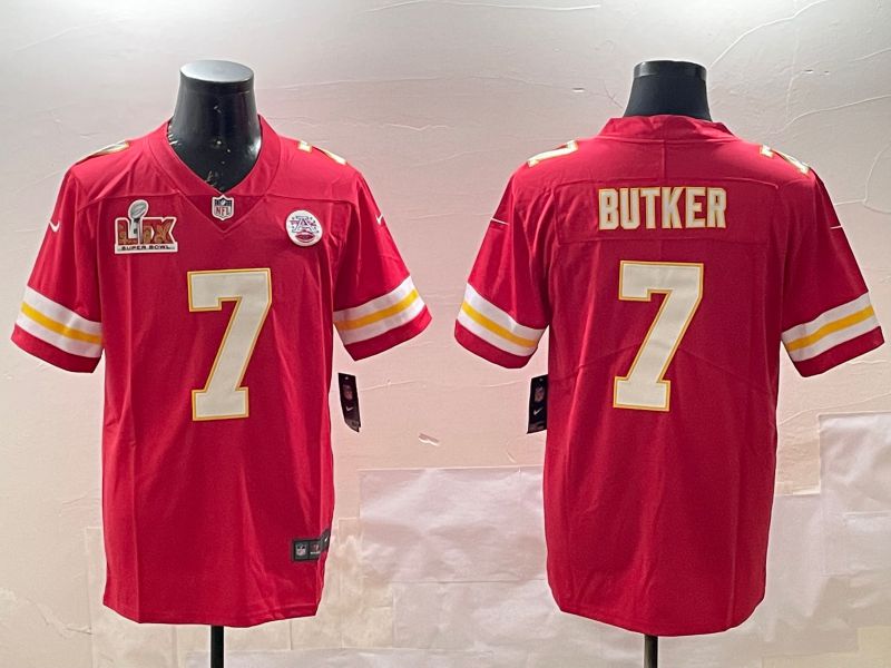 Men Kansas City Chiefs 7 Butker Red Second generations 2025 Nike Limited NFL Jersey style 5